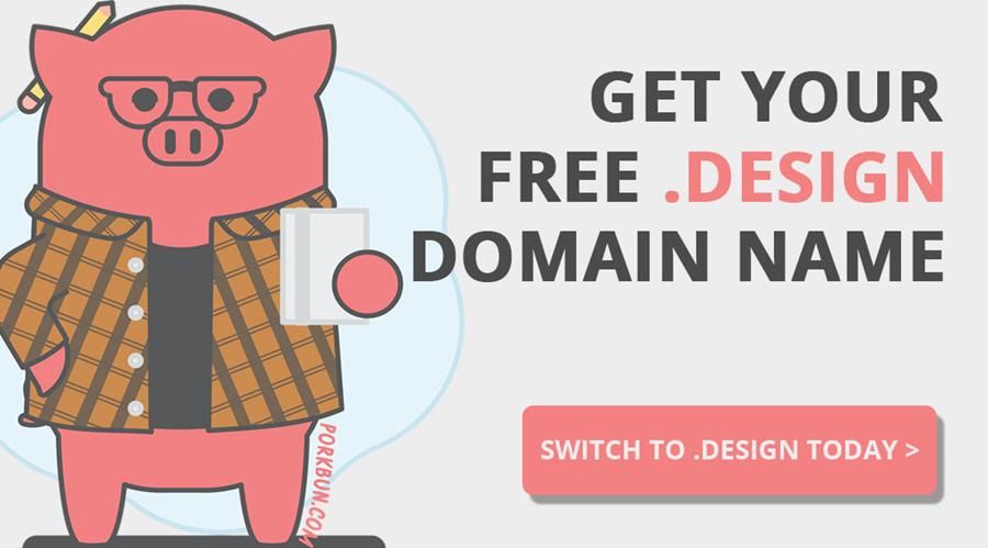 Free .design domain (Update 2020/04)